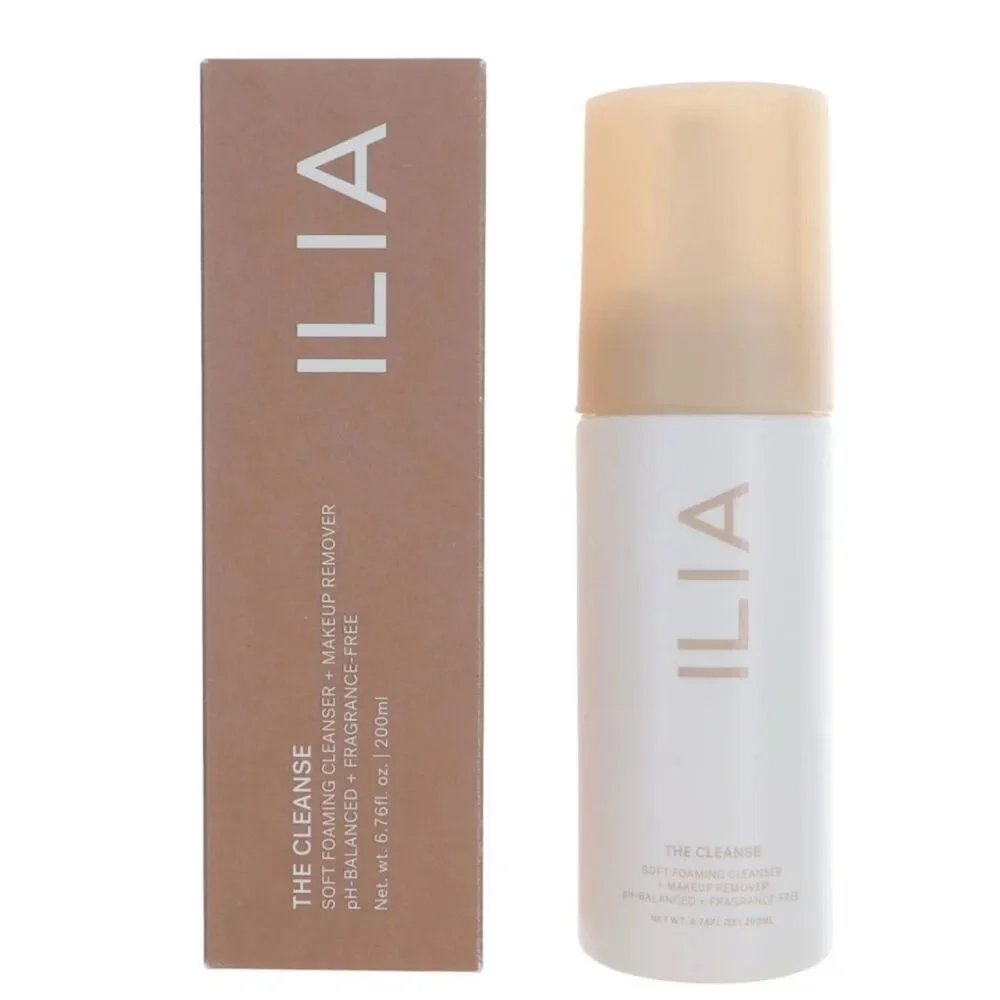 ILIA The Cleanse by ILIA, 6.7 oz Soft Foaming Cleanser + Makeup Remover